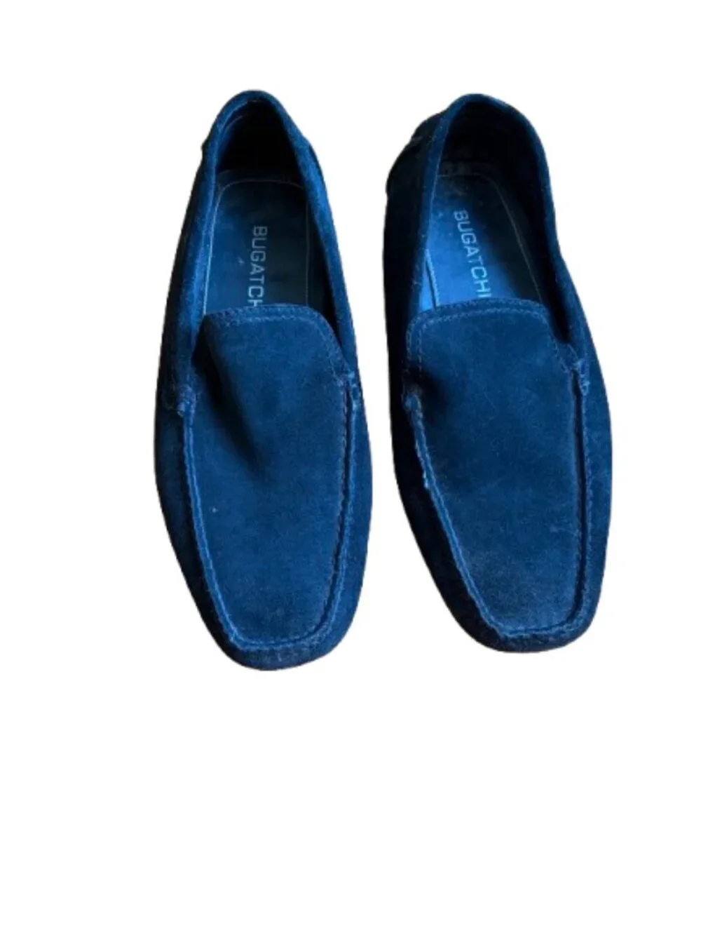 Bugatchi Men's Black Suede Driving Loafers Moccasins Slip On Size 8